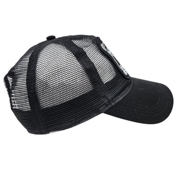 Jack Daniels Field Tester Trucker Hat Cap Black Mesh Snap Back Merkley Headgear - Picture 3 of 8